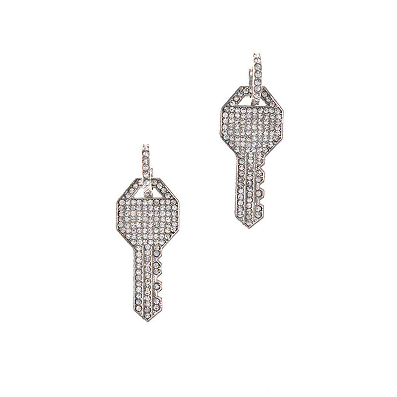 Wholesale Exaggerated Key Earrings